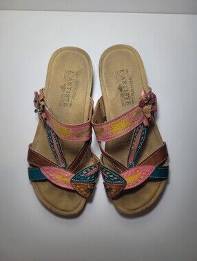 L'Artiste Spring Step Women's Strappy Sandal Size 7.5 (38)